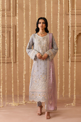 3-PC Unstitched Chiffon Embroidered Sheherzadi By Emaan Adeel | Mahayam